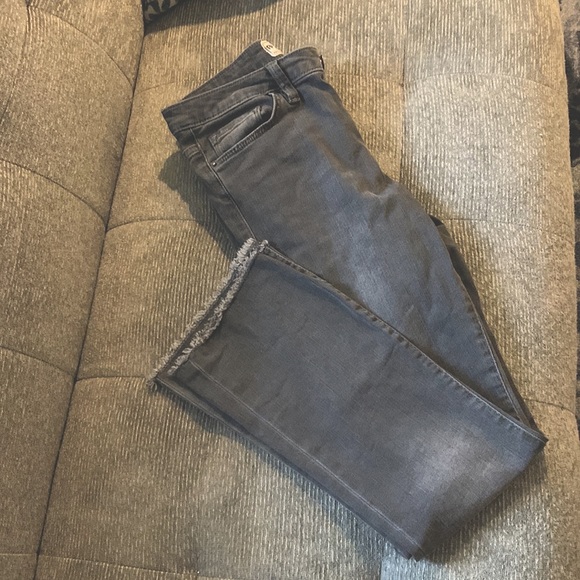 Free People Washed black raw hem jeans - Picture 3 of 5